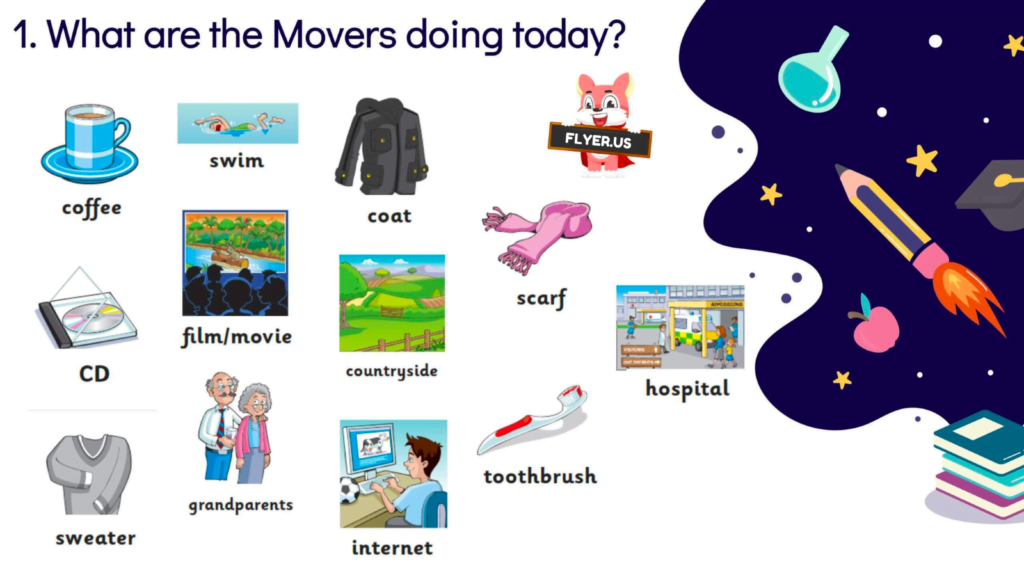 Movers Cambridge vocabulary 