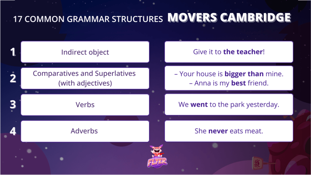 Movers Cambridge grammar 