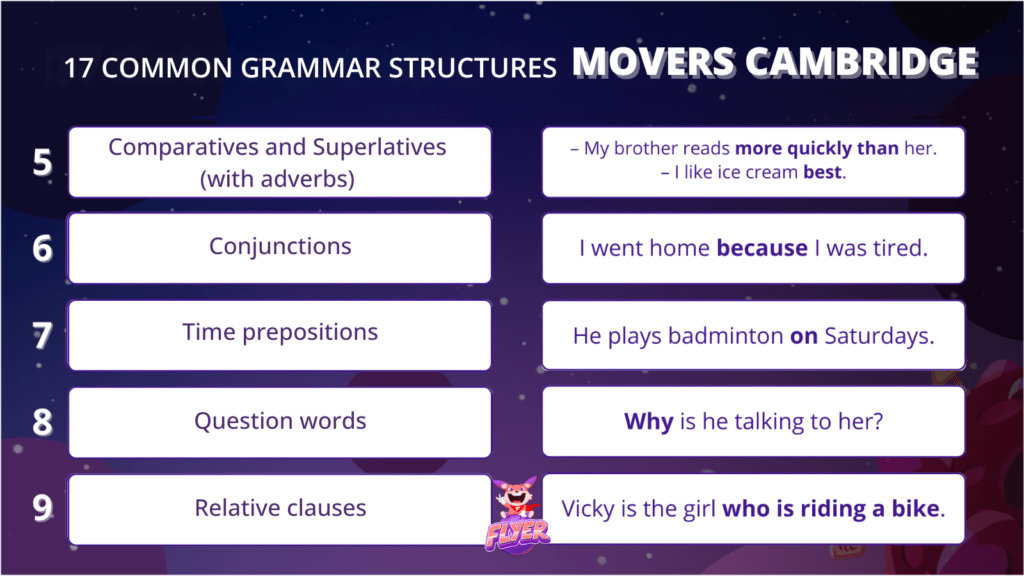 Movers Cambridge grammar 