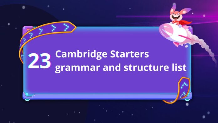 Cambridge Starters grammar
