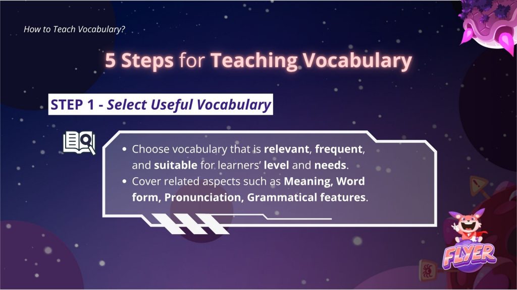 how to teach vocabulary