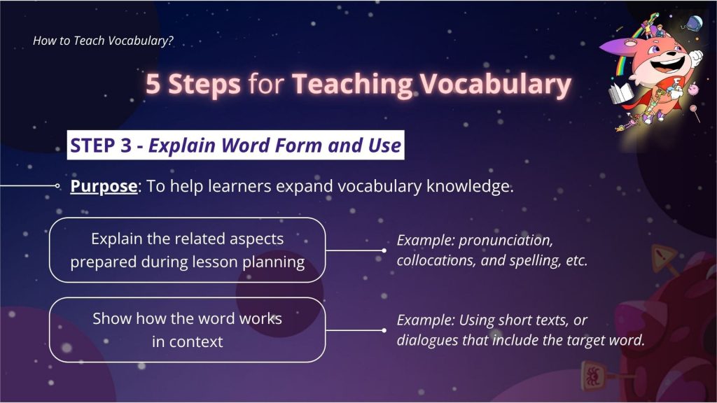 how to teach vocabulary